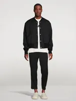 Snap-Button Bomber Jacket