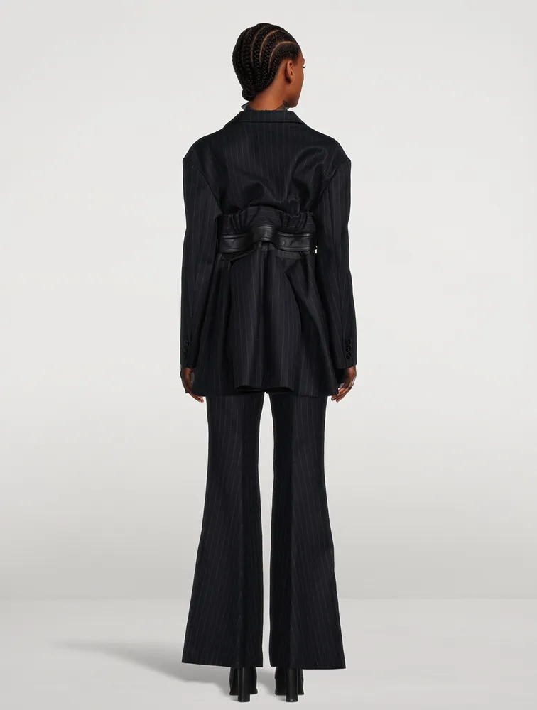 Jacket Chalk Stripe Print