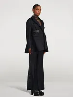 Jacket Chalk Stripe Print