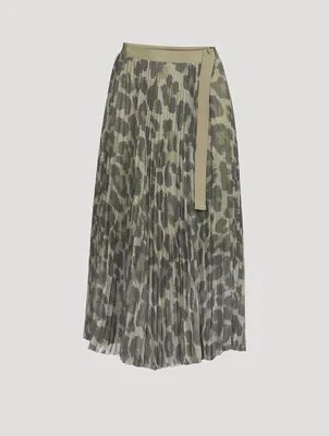 Midi Skirt Leopard Print