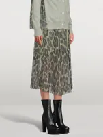 Midi Skirt Leopard Print