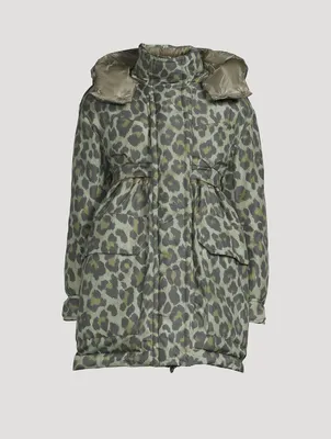 Padded Jacket Leopard Print