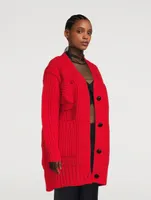 Wool Knit Cardigan