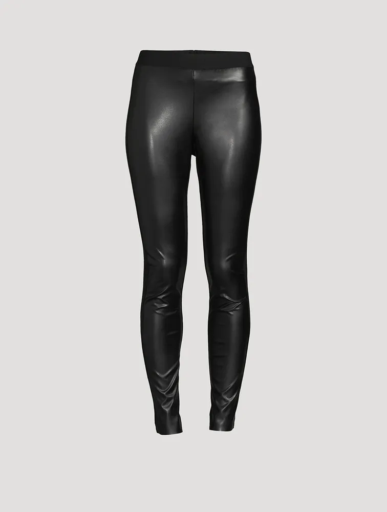 Faux Leather x Cotton Leggings