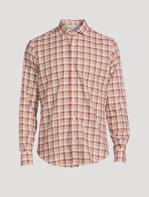 Texas Cotton Snap-Button Check Shirt