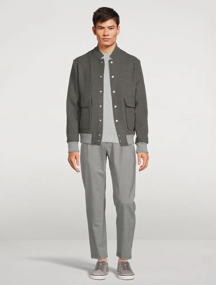 Wool Bomber Jacket