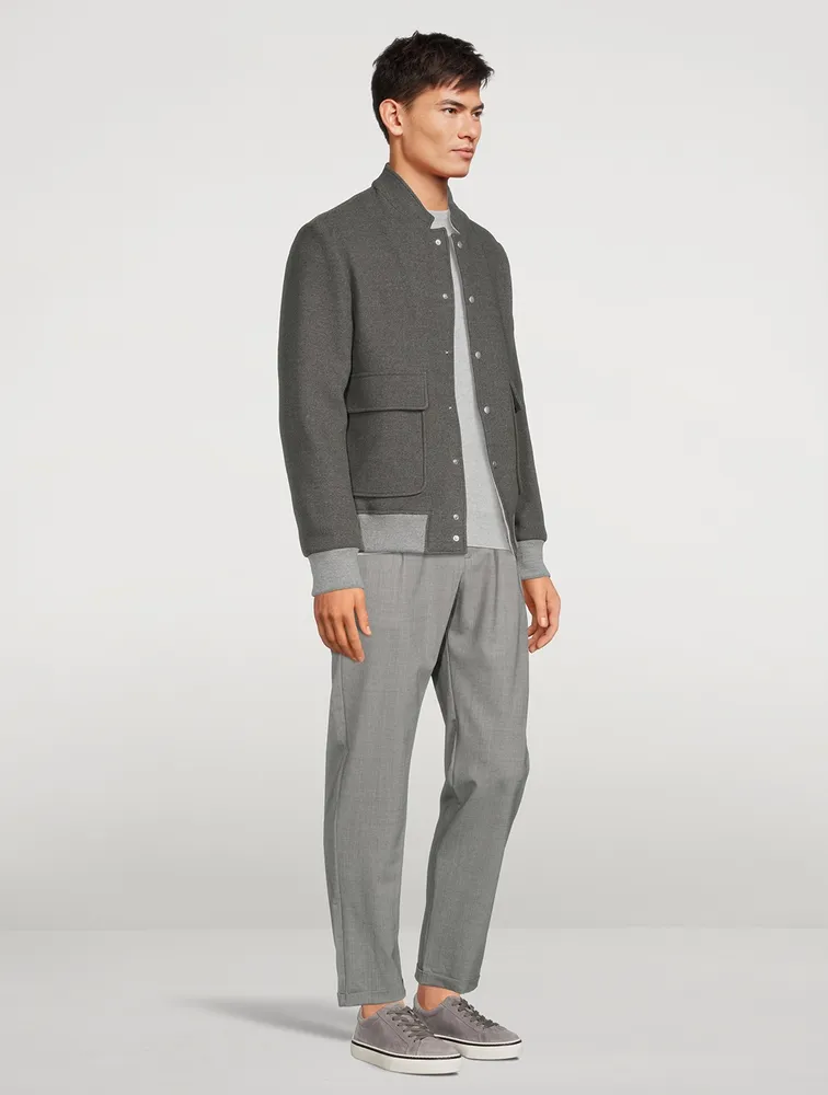 Wool Bomber Jacket