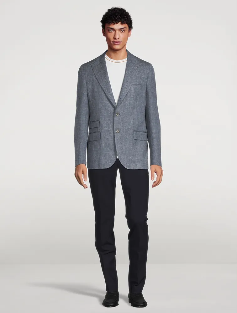 Wool Silk And Linen Jacket