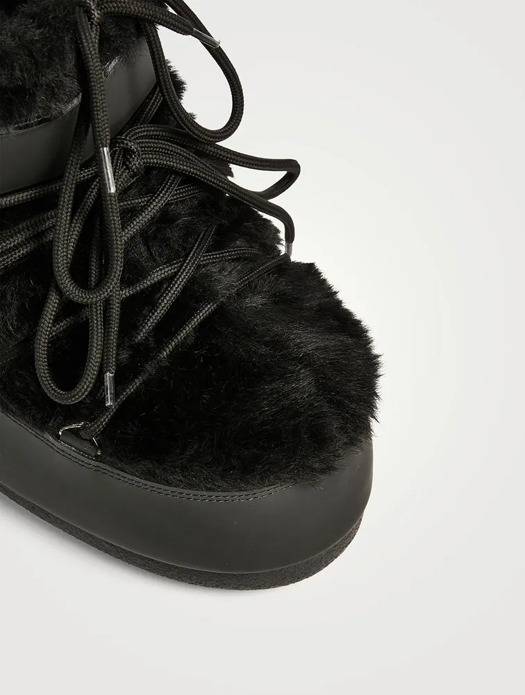 Icon Low Faux Fur Ankle Boots