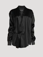 Silk Satin Oversized Shirt