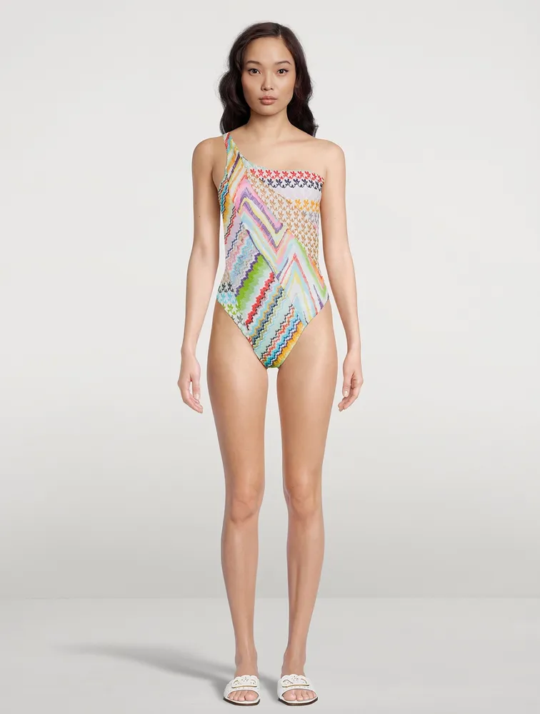 One-Shoulder One-Piece Swimsuit