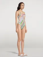 One-Shoulder One-Piece Swimsuit