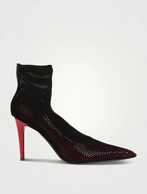 Fishnet Leather Pumps