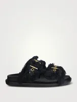 Fussbett Shearling Slide Sandals