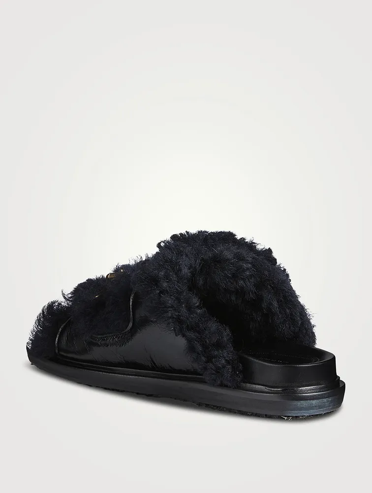 Fussbett Shearling Slide Sandals