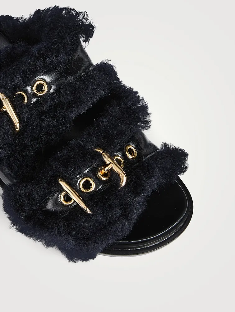 Fussbett Shearling Slide Sandals