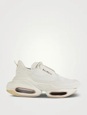 B-Bold Leather And Suede Sneakers
