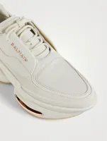 B-Bold Leather And Suede Sneakers