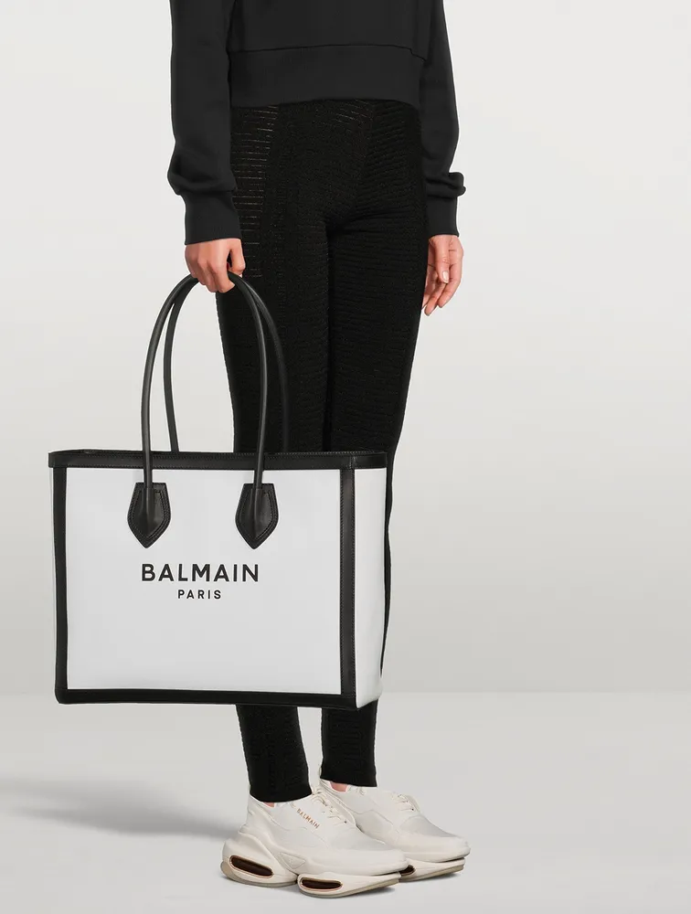 B-Bold Leather And Suede Sneakers