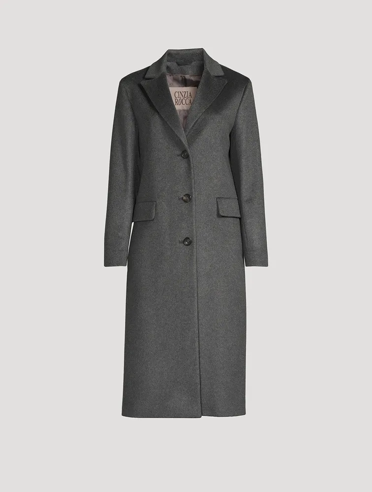 Monsieur Single-Breasted Cashmere Coat