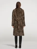 Harley Shearling Coat Leopard Print