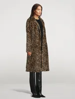 Harley Shearling Coat Leopard Print