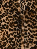 Harley Shearling Coat Leopard Print