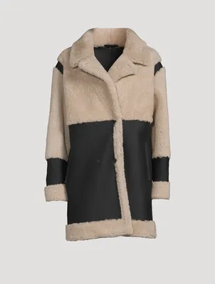 Urban Reversible Shearling And Leather Coat