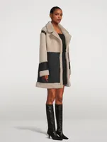 Urban Reversible Shearling And Leather Coat