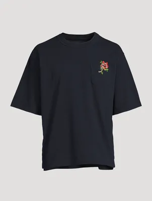 Cotton T-Shirt With Embroidery