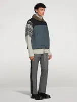 Wool And Nylon Padded Knit Jacket