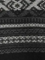 Wool Geometric Knit Sweater