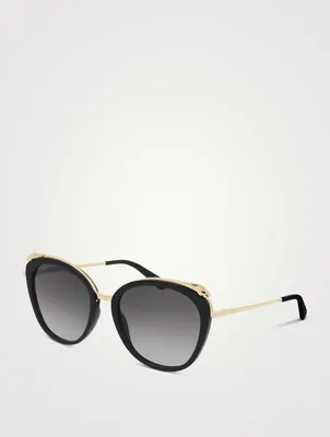 Panthère De Cartier Cat Eye Sunglasses