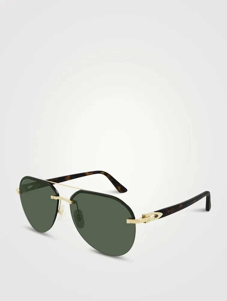 Signature C Aviator Sunglasses