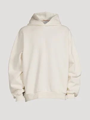 Cotton Hoodie With Back Graphic Logo