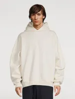 Cotton Hoodie With Back Graphic Logo