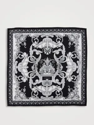 Silk Scarf In Baroque Print