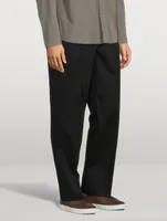 Christopher Gabardine Cotton Pants