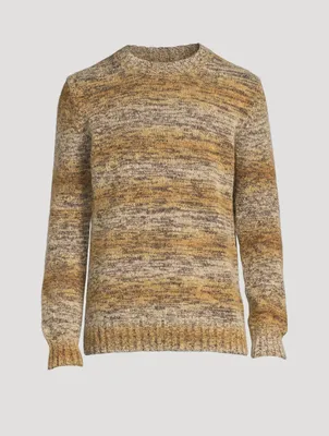 Sigfred Space Dye Wool And Alpaca Sweater