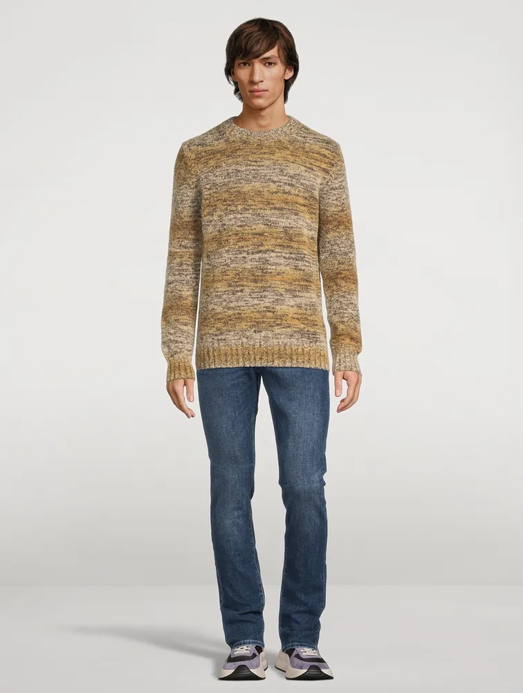 Sigfred Space Dye Wool And Alpaca Sweater