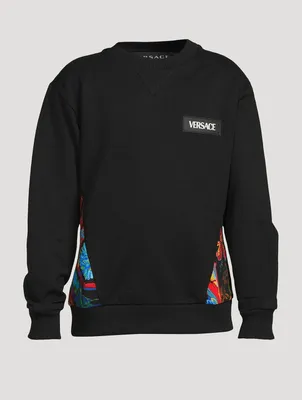 Kaleidoscopic Barocco Cotton Sweatshirt