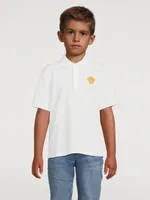 Medusa Embroidered Polo Shirt