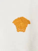 Medusa Embroidered Polo Shirt