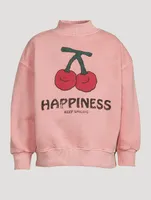 Cherry Cotton Sweatshirt