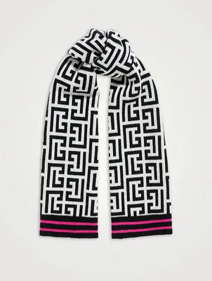 Maxi Monogram Wool-Cashmere Scarf