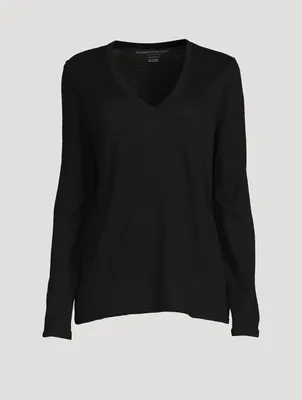 Relaxed Cashmere V-Neck Sweater