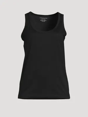 Lyocell And Cotton Scoopneck Tank Top