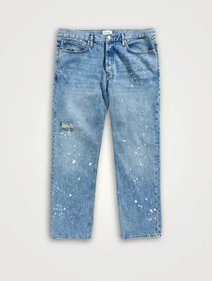 The Straight Jeans With Rips