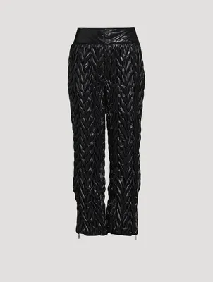 Quilted Chevron Ski Pants