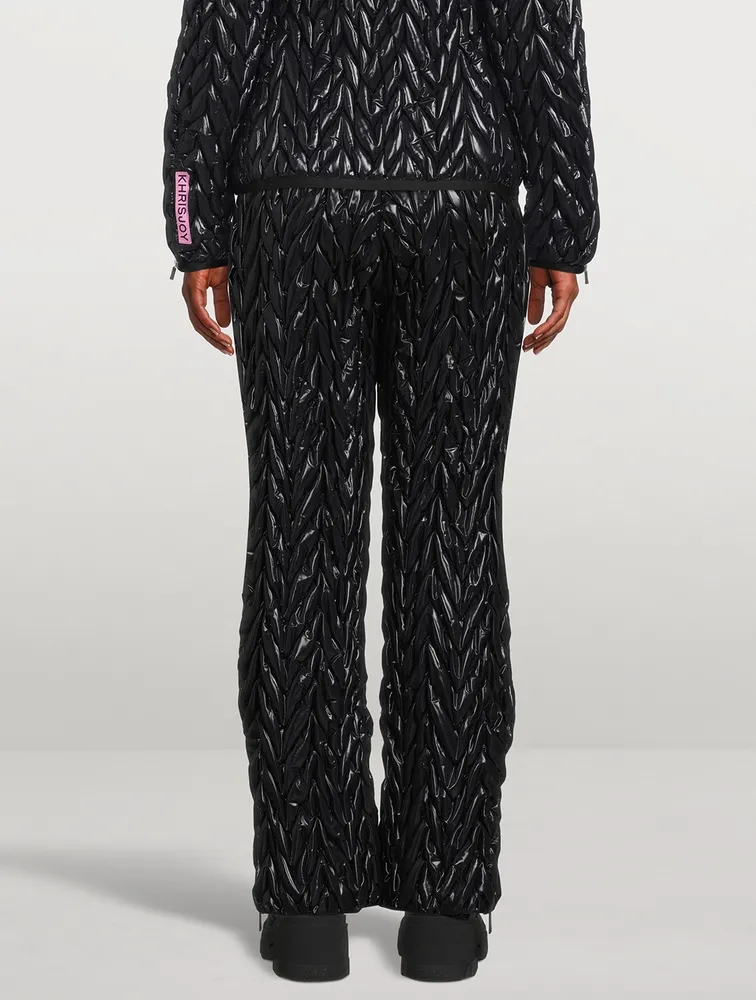 Quilted Chevron Ski Pants
